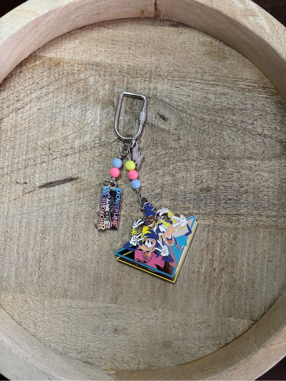 Disney Multicolor Powerline World Tour Enamel Keychain